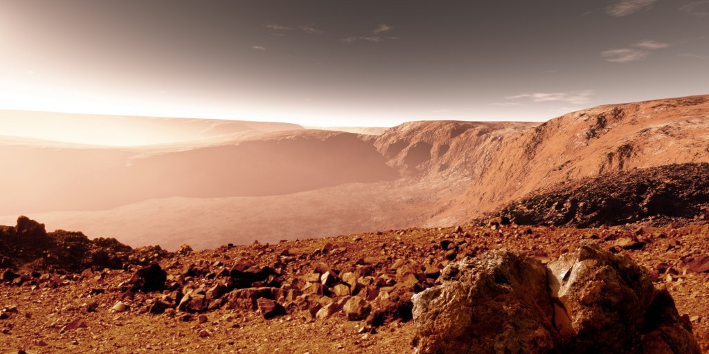 Mars surface close to equator