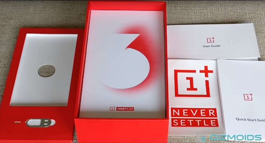 OnePlus 3 box contents