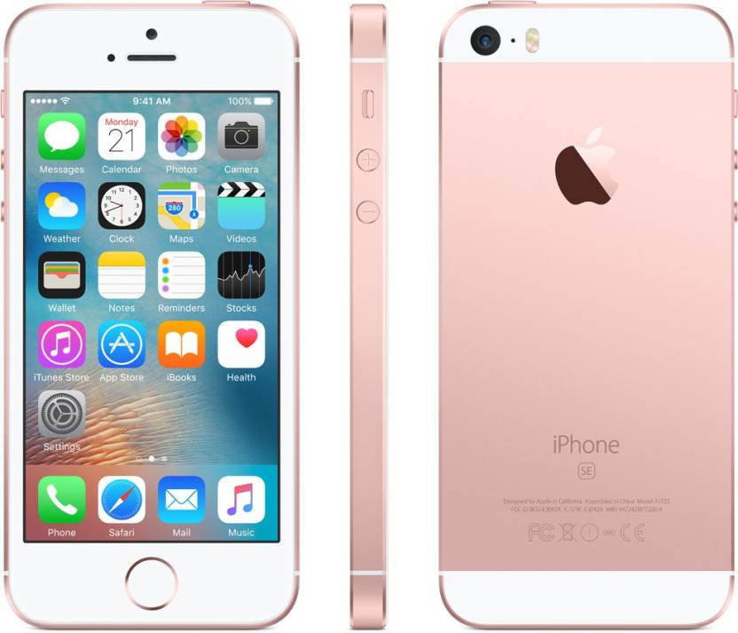 Apple iPhone SE Pink Front Back Side
